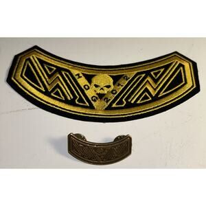 New Harley Davidson 2012 HOG Harley Owners Group Rocker Patch And Pin